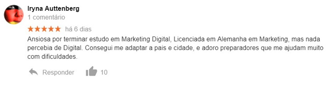 Opinião Iryna Auttenberg Opiniões Cursos Master D